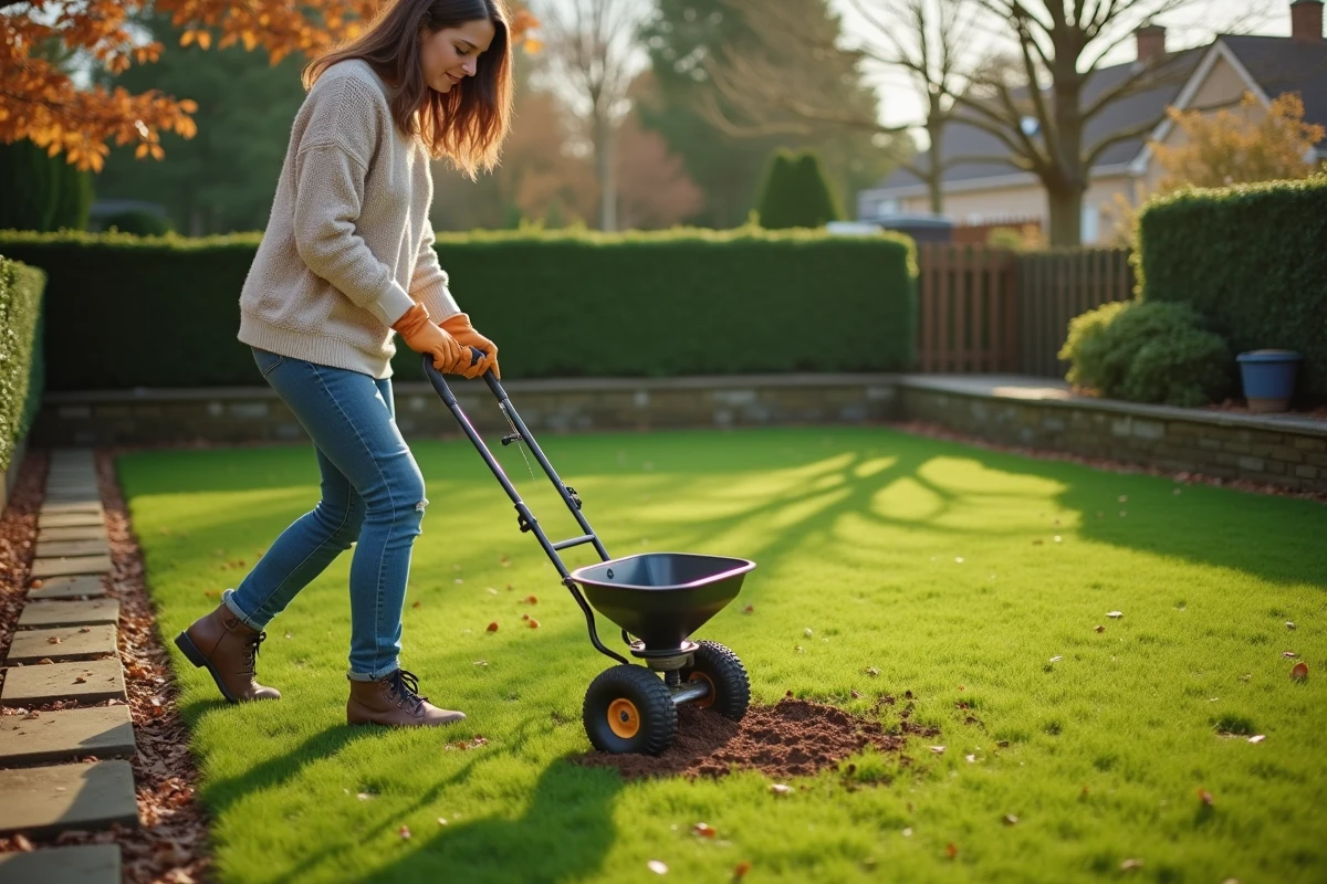 Femme appliquant de l